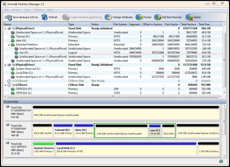 Active Partition Manager Free 26 ล่าสุด โปรแกรมจัดการพาร์ติชั่น ฟรี