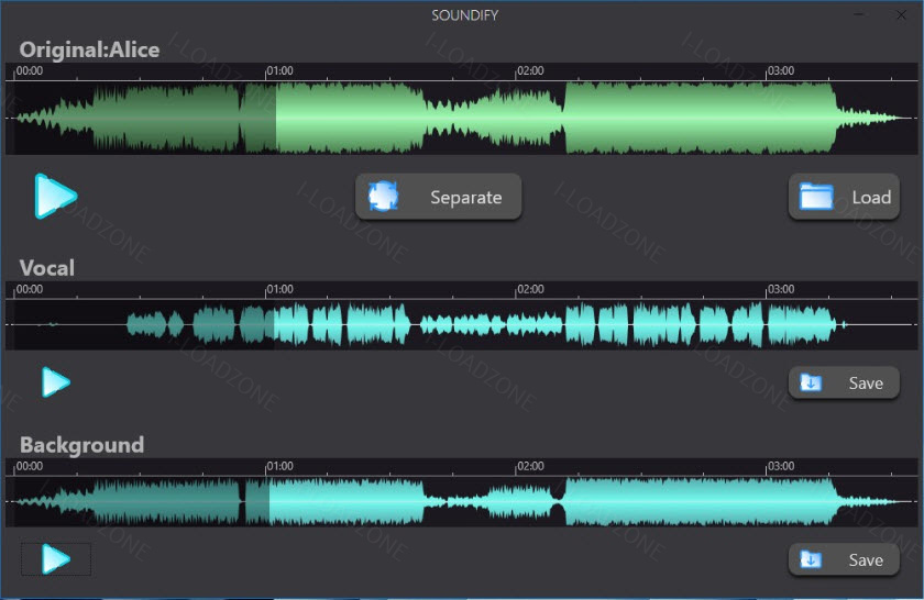 Soundify Vocal Remover 1 ล่าสุด โปรแกรมแยกเสียงร้องด้วย AI ฟรี