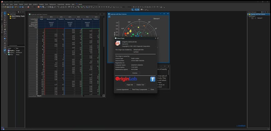 OriginLab OriginPro 2025b (x64) โปรแกรมวิเคราะห์ข้อมูลและสร้างกราฟ ล่าสุด